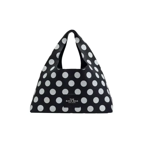 MARC JACOBS GRAIN LEATHER Сумка Экстра-большая Женская Черно-белая