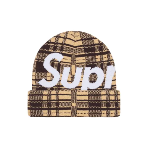 Supreme Кашемировая смесь Шапки-бини Unisex Light Коричневый