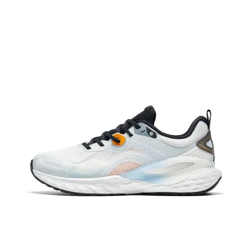 XTEP Slip-resistant Abrasion-resistant Breathable Low-Top Running Shoes Men's White Blue