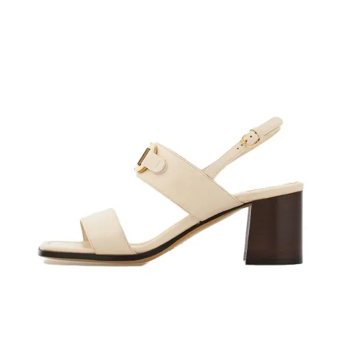 FERRAGAMO GANCINI One Ремень Сандалии 5,5 см Женские Белые