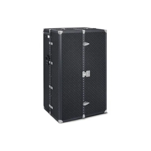 LOUIS VUITTON MALLE VESTIAIRE Покрытие Холст Коровья Кожа Хранение Коробка Твердый Чехол Унисекс Серый