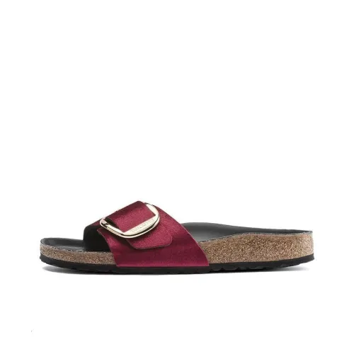 Birkenstock Madrid Big Buckle Слипоны Женские Red Narrow Fit