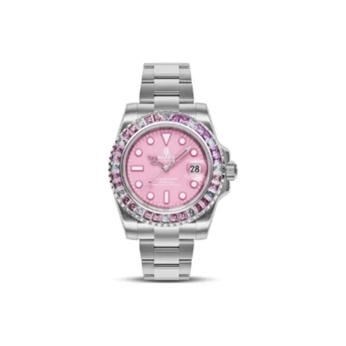 A BATHING APE Механические часы Movement унисекс, 27 мм, розовые