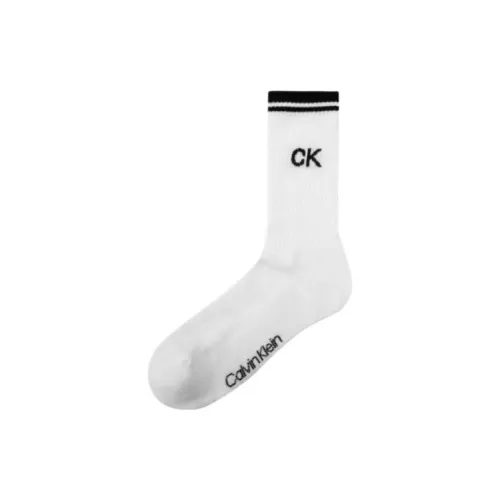 Calvin Klein 1 шт Белый Унисекс MID Носки до икры