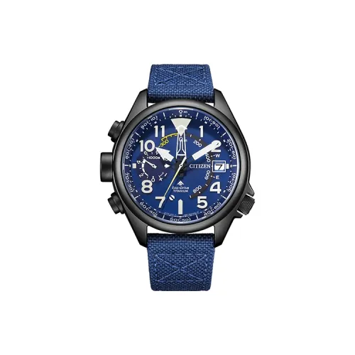 CITIZEN Светильник Кварцевый механизм Унисекс Часы серии Eco Drive 46мм*46мм*17мм Синий