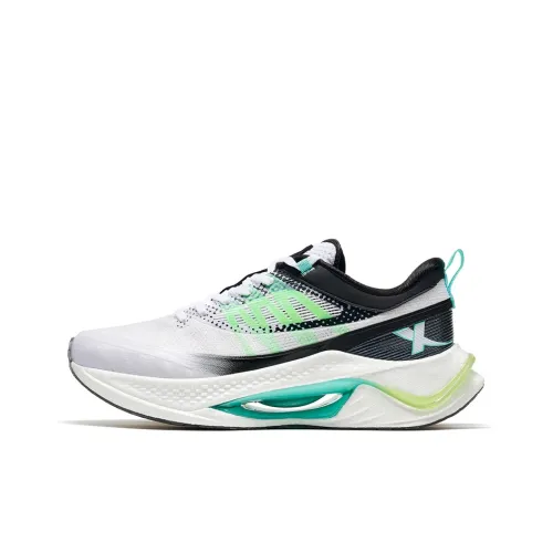 XTEP Shadow Engine Pro Устойчивый к истиранию Противоскользящий Амортизирующие низкие беговые кроссовки для мужчин Белый черный зеленый