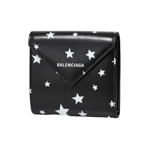 Balenciaga Papier Кожа Кошелек Мини Женский Черный
