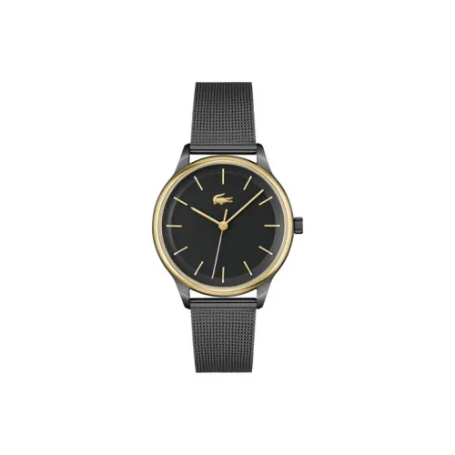 LACOSTE Женские часы Кварцевый механизм корпус из нержавеющей стали ремешок 34 мм черный циферблат