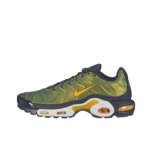 Nike Air Max Plus Устойчивый к истиранию Дышащие Низкие Кроссовки для Бега Унисекс Зеленые