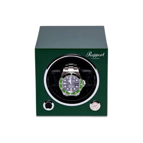 RAPPORT Одиночное отделение для часов Watch Winder зеленый унисекс