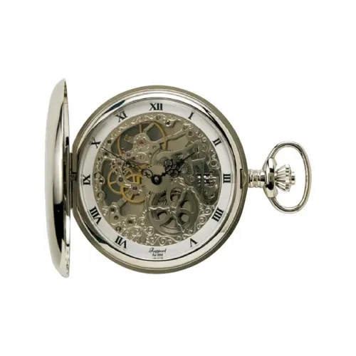RAPPORT Механический механизм Металл Карманный Часы 52 мм Унисекс Серебряный