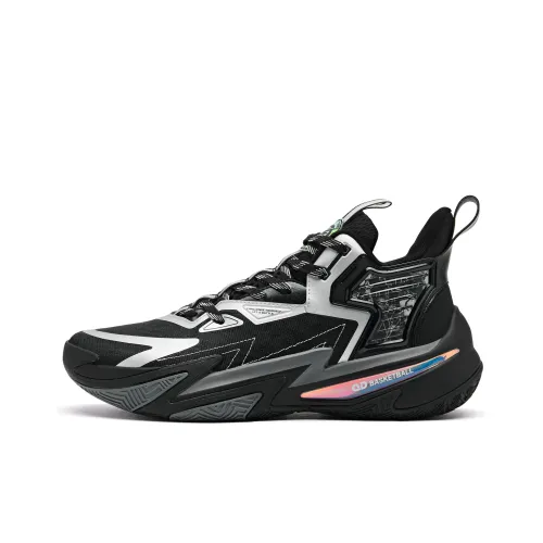 QIAODAN Broken Shadow 5 Баскетбольные кроссовки Низкий Топ Черный Мужской