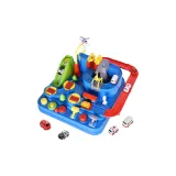 Экстра-большая приключение отправляет 4 машины - школьный автобус + полицейская машина + пламя + скорую помощь + самолет