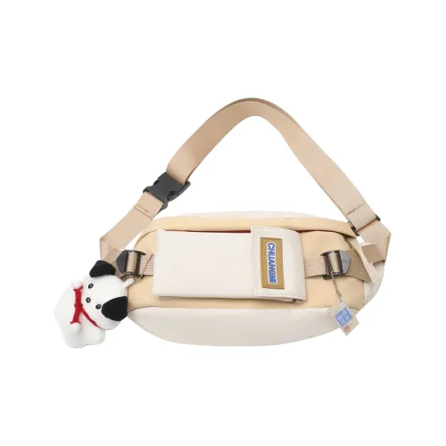 Deli Bear Нейлон Одно Плечо Сумка через плечо Sling Сумка Стандартная Унисекс Черный Зеленый Красный Экрю