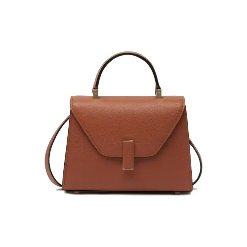 Valextra Iside Millepunte Телячья кожа Сумка через плечо Сумка Женская Золотисто-коричневая