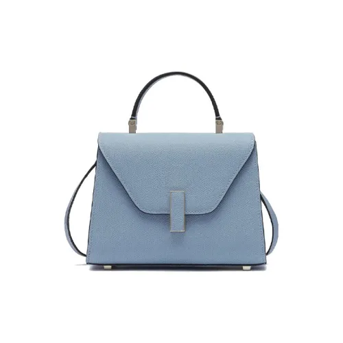 Valextra Iside Millepunte Телячья кожа Сумка через плечо Сумка Женская Синяя