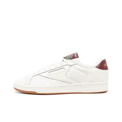 Reebok Club C Grounds Амортизация Износостойкие Низкие Кроссовки для скейтбординга Мужские Белые