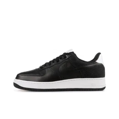 Nike Air FORCE 1 Slip-resistant Shock Absorbers с устойчивостью к истиранию Низкий топ Скейтбординг Кроссовки Мужские Черные