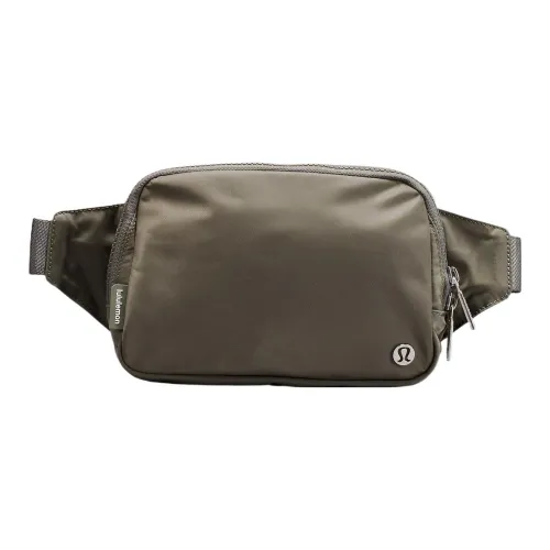 lululemon Полиэстер с Нейлоном Sling Сумка Одно плечо Через плечо Бананка Большая Женская Шалфейно-Серый