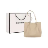 Бежево-абрикосовый (в комплекте сумка для покупок)