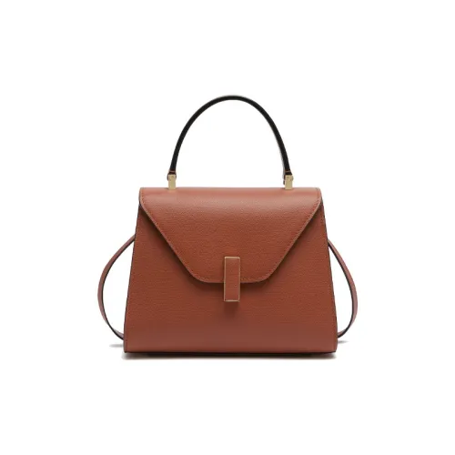 Valextra Iside Millepunte Телячья кожа Сумка через плечо Сумка Мини Женская Золотисто-коричневая