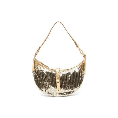 Polo Ralph Lauren Хлопок с Овчиной Сумка Сумка через плечо Мини Женская Золотая