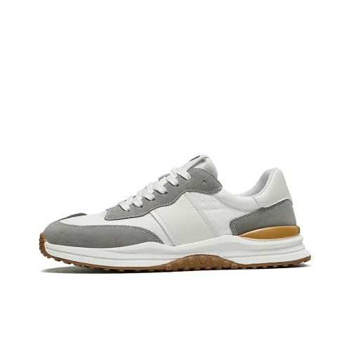 Rich Birds визуально увеличивает рост устойчивый к истиранию дышащий низ с устойчивостью низкий топ кэжуал мужской белый серый