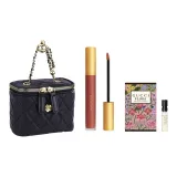 Gucci Жидкая помада 505 Формальная одежда + Мечтательный Гардения + Образец дезодоранта + Мини сумка на плечо