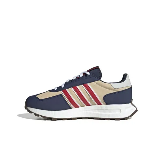 Adidas Originals Retropy E5 Устойчивость к истиранию Покрытие Низкие Беговые кроссовки Унисекс Синие Белые