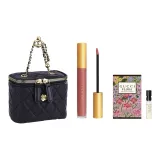 Gucci Жидкая помада 208 Формальная одежда + Мечтательный Гардения + Образец дезодоранта + Мини сумка на плечо