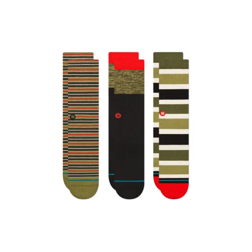 STANCE High Socks Unisex 3 Pack Mixed Colors STANCE Высокие носки Унисекс 3 упаковки смешанные цвета