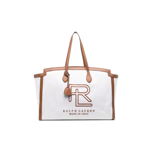 Polo Ralph Lauren Телячья кожа Тоут Сумка Сумка через плечо Стандартная Женская Белая