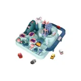 Приключение Король-Размер Макарон отправляет 4 машины - школьный автобус + полицейская машина + Пламя + школьный автобус + самолет