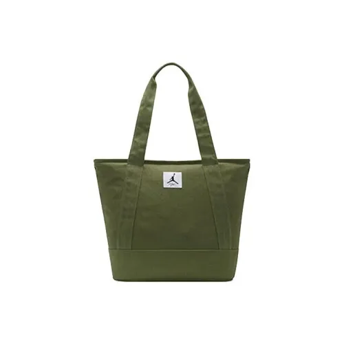 Джордан Ткань Тоут Сумка Сумка для покупок Сумка на плечо Unisex Light Оливковый