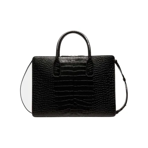 BALLY Телячья кожа Тоут Сумка Сумка для покупок Сумка через плечо Сумка Мужская Черная