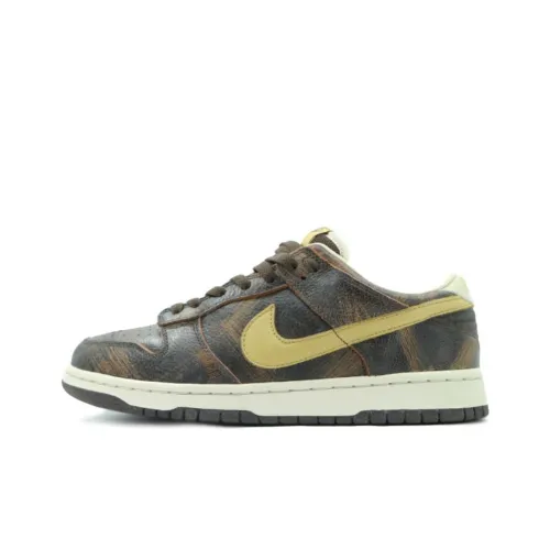 Nike Dunk PRM Slip-Resistant Abrasion-Resistant Low-Top Skateboard Shoes Unisex Brown Найк Dunk PRM противоскользящие устойчивые к истиранию низкие топовые скейтбордические кроссовки унисекс коричневые