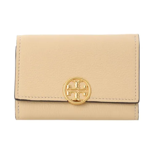 TORY BURCH Miller Кожа Кошелек Средний Женские Ванильный лед Крем