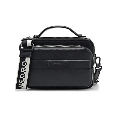 Pedro PU (полиуретан) Ручная сумка Сумка через плечо Рюкзак Маленький Мужской Черный