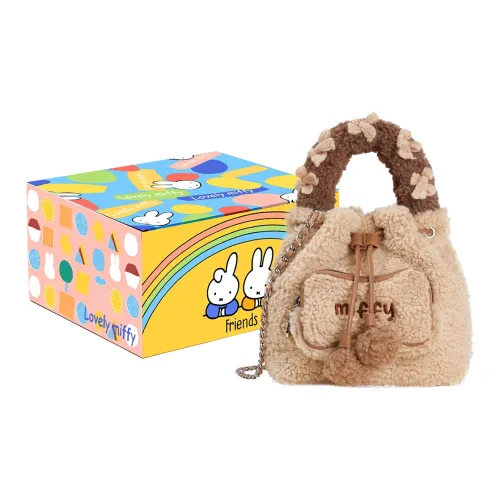 MIFFY Artificial Sheepskin One Shoulder Bag Standard Women's Brown Yellow MIFFY Искусственная овечья шерсть Одно плечо Сумка Стандартная Женская Коричневый Желтый