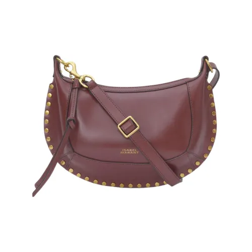 ISABEL MARANT Сумка через плечо из коровьей кожи женская бордового цвета