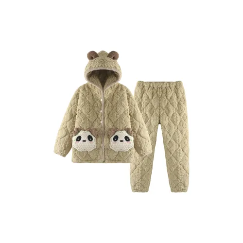 Chun Xi CX 8709 Травяная желтая Женские Пижамные комплекты