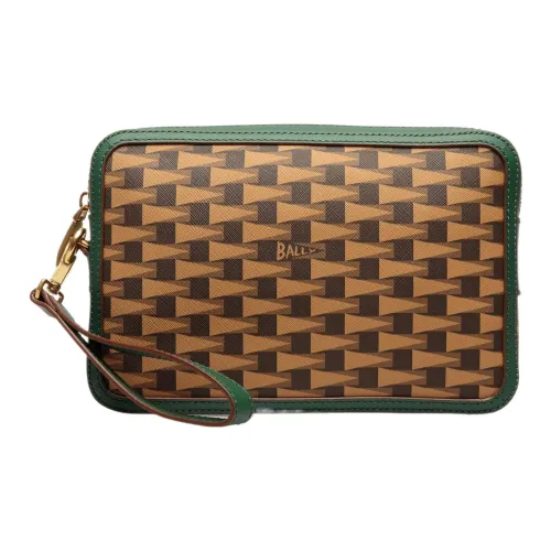 BALLY Телячья кожа с TPU запястный клатч мужской коричневый