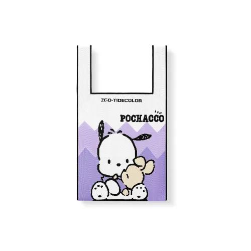 Zgo Sanrio Polyester Everyday Commute Large Capacity Shopping Bag Casual Cute Cartoon Tote Regular Women's Purple