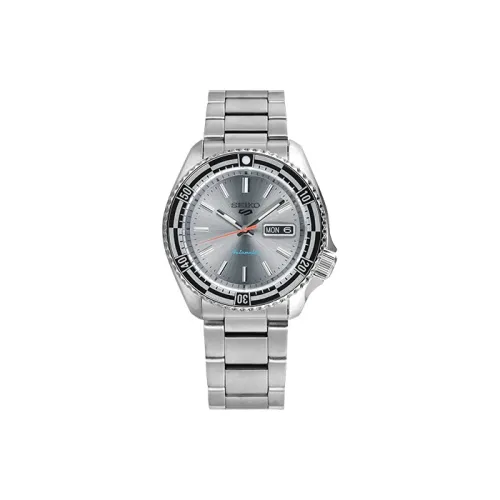 Коллекция Seiko 5 Sports Автоматический Механический Механизм Часы Мужские Нержавеющая Сталь Ремешок Серебристый Циферблат