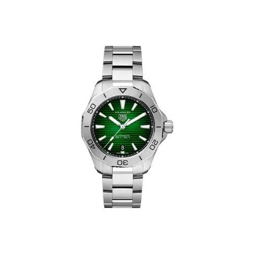 TAG HEUER Автоматический Механический Механизм Мужские Часы из Коллекции Aquaracer 40 мм Зеленые