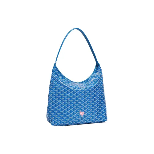 GOYARD Bohème Hobo Холст Телячья кожа Зубы Собаки Сумка на плечо Комбинированная сумка Сумка на плечо Женская