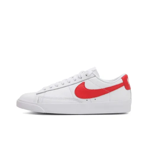 Nike Blazer Устойчивые к истиранию Дышащие Низкие Кроссовки для скейтбординга Женские Белые