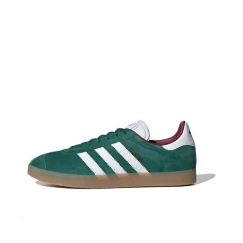 Adidas Originals Gazelle Low Топ Скейтборд Кроссовки Мужские Белые Зеленые