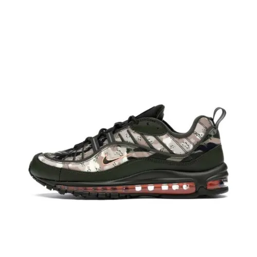 Nike Air Max 98 Low Топ Повседневная обувь Унисекс Черный