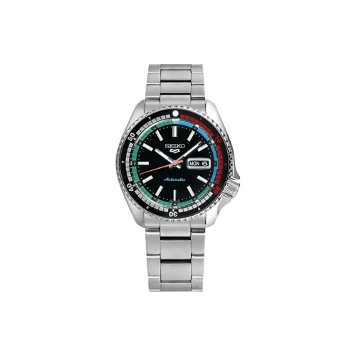 SEIKO Автоматический Механический Механизм Мужские Часы 42,5 мм Черный